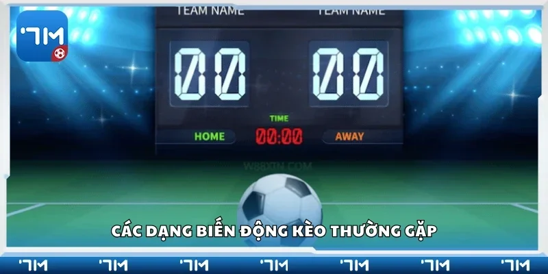 Một số dạng biến động kèo thường gặp
