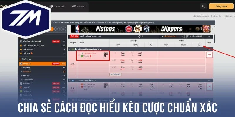 Chia sẻ cách đọc hiểu kèo cược chuẩn xác