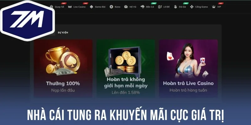 Nhà cái tung ra khuyến mãi cực giá trị