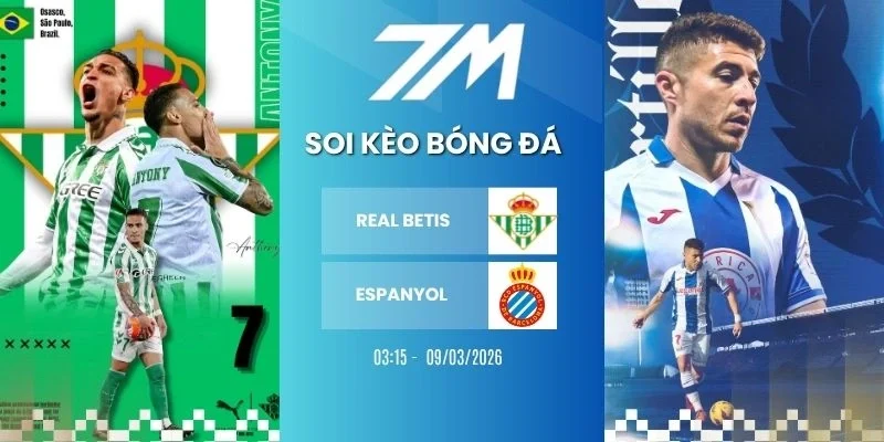 Kèo nhà cái Real Betis vs Espanyol hôm nay ngày 04/04/2026 - La Liga