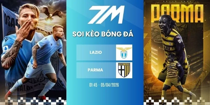 Tỷ lệ kèo Lazio vs Parma hôm nay ngày 05/04/2026 - Serie A