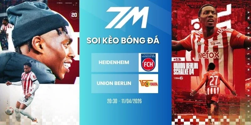 Kèo nhà cái Heidenheim vs Union Berlin hôm nay ngày 11/04/2026 - Bundesliga