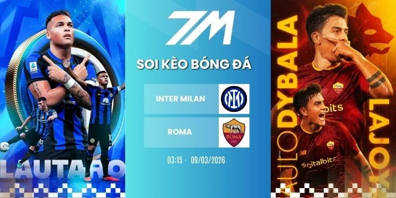 Kèo nhà cái Inter Milan vs Roma hôm nay ngày 06/04/2026 - Serie A