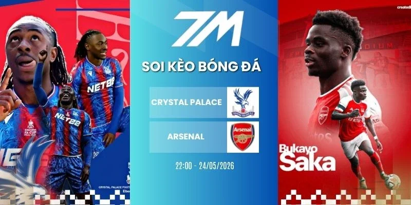 Kèo nhà cái Crystal Palace vs Arsenal hôm nay ngày 24/05/2026 - NHA